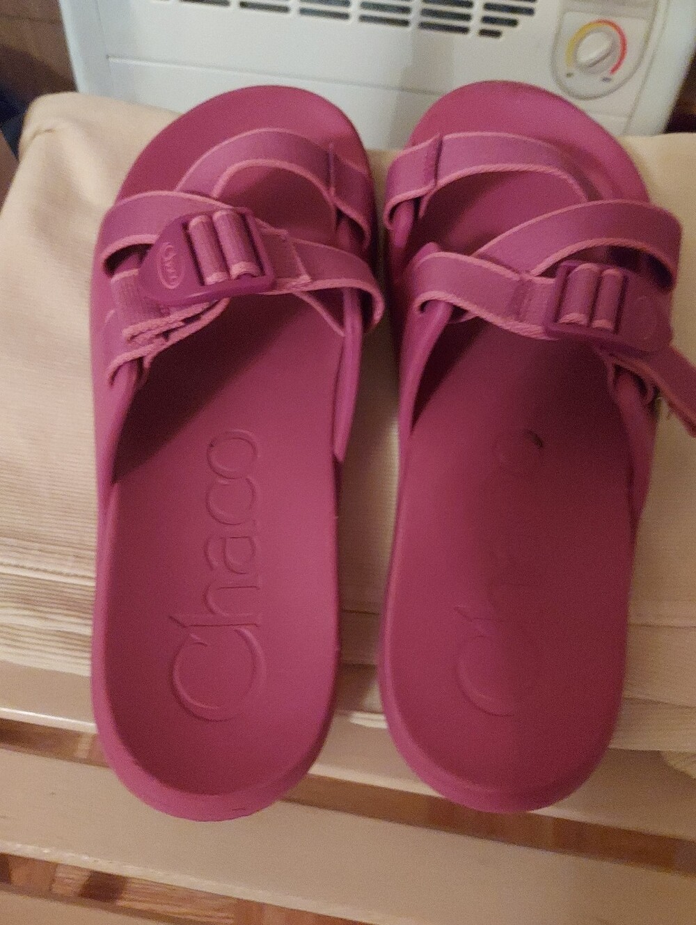 Chaco Slide Sandals Women's 10 Chillos Outskirt Fuschia Summer Comfort EVA
